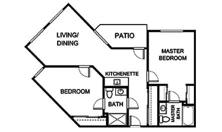 Independent Living Two Bedroom C-4