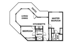 Two Bedroom Floor Plan