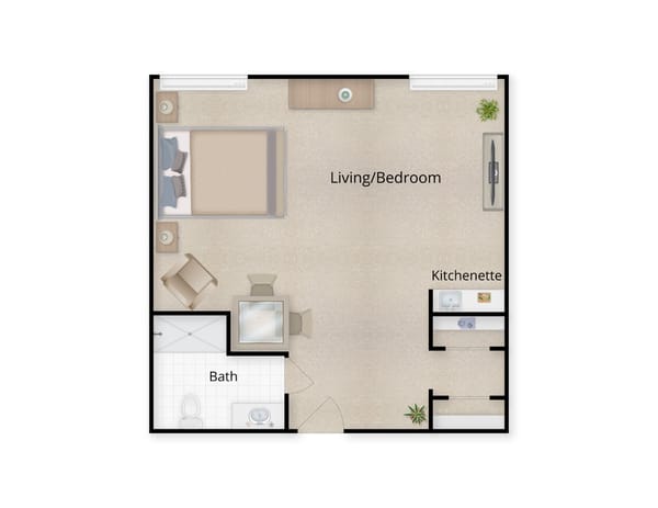 Suite Studio Floor Plan