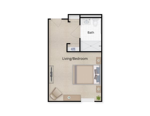Large Studio Floor Plan