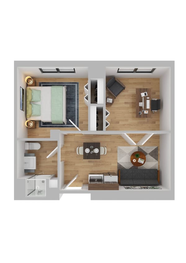 Assisted Living One Bedroom Den