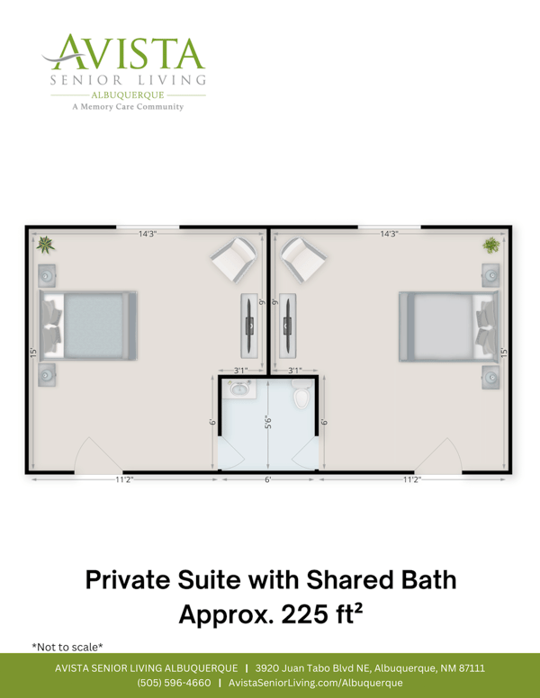 Private Suite with Shared Bath
