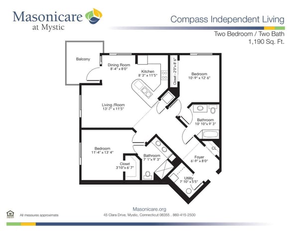 Compass 2 BR IL 1190 SF