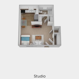 Studio floor plan