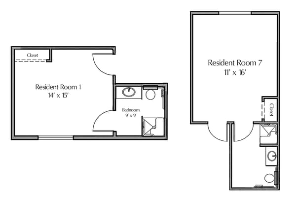 ABQ-West Resident Room Layouts