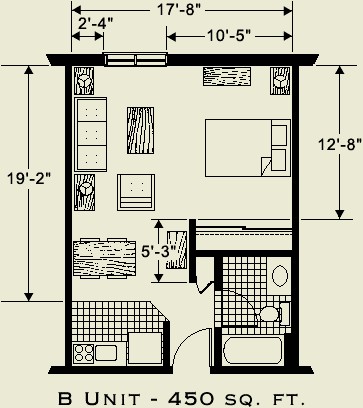 B Unit Floor Plan