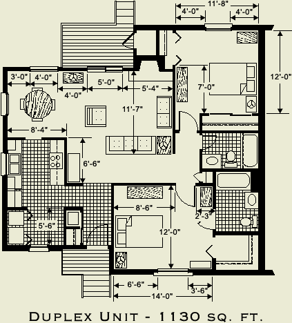 Duplex Unit Floor Plan