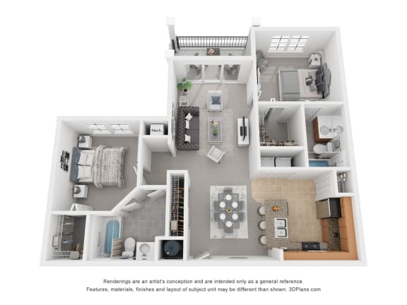 Floor Plan  a floor plan of a 1 bedroom apartment with a bathroom and a living r