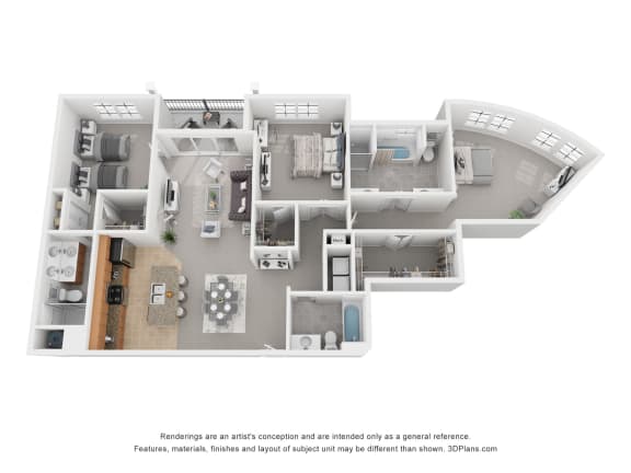 Floor Plan  3 Bedroom 3 Bath Floor Plan