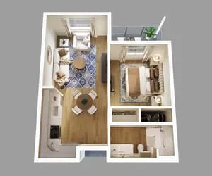 Unit A1 Floor Plan