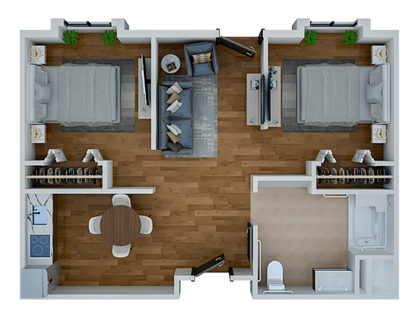 Barrier Free Two Bedroom