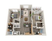 2 Bedroom Floor Plan