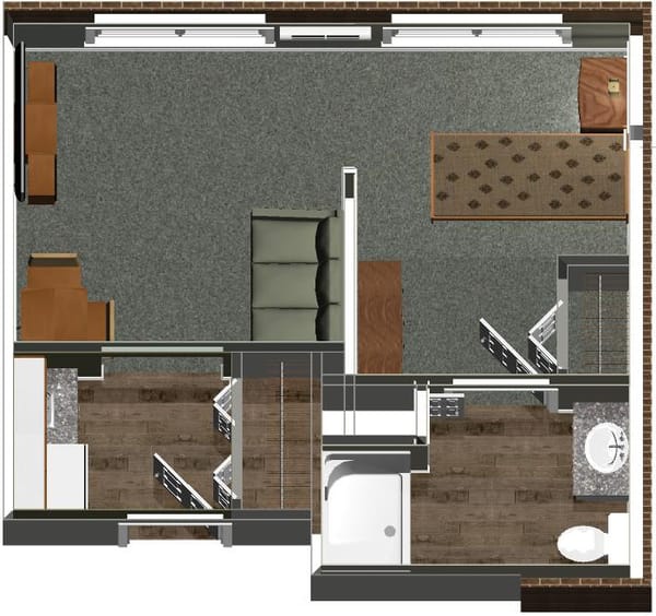 Standard Corner Apartment Floor Plan