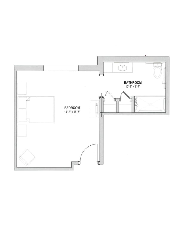 Pensacola Private Studio Floorplan