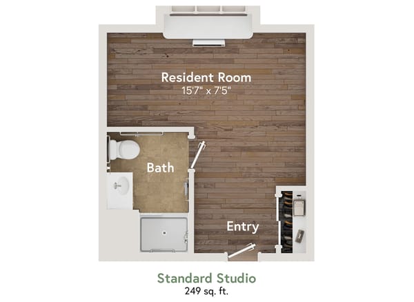 Standard Studio Floor Plan