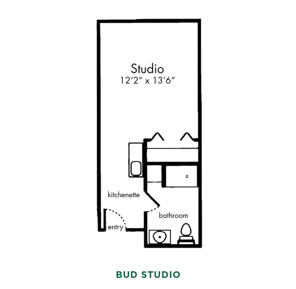 item Floor Plans and Virtual Tour Apartments_Bud Studio Floor Plan
