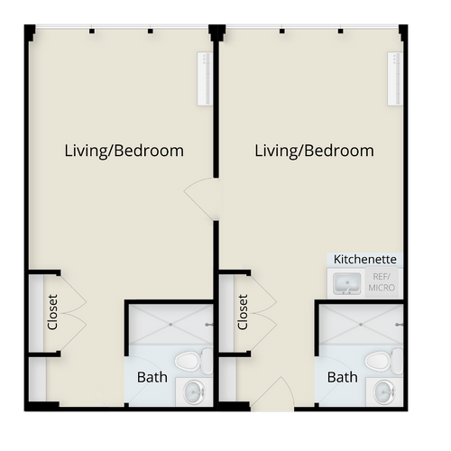 1 Bedroom Floor Plan