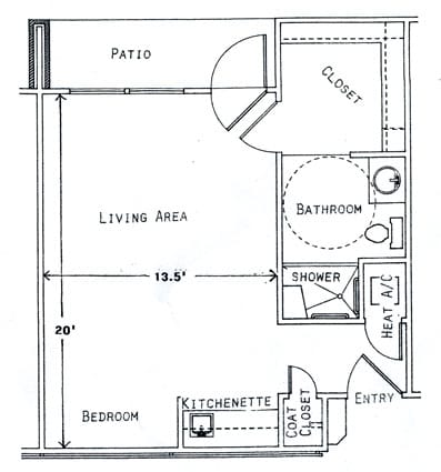 One Bedroom Unit