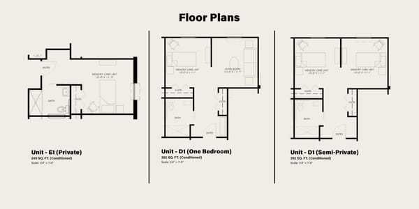Memory Care Floor Plans