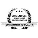 Commitment to Quality award logo for senior living