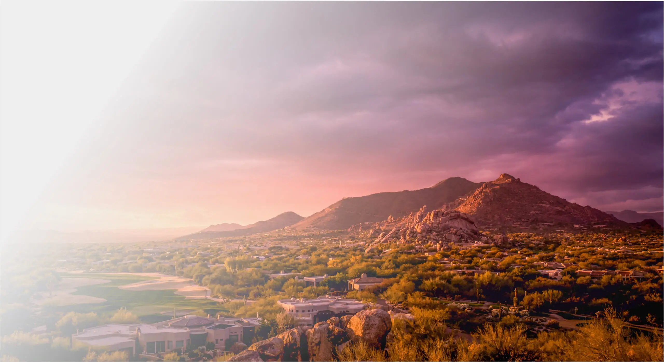 Scenic view of the landscape near Sagewood