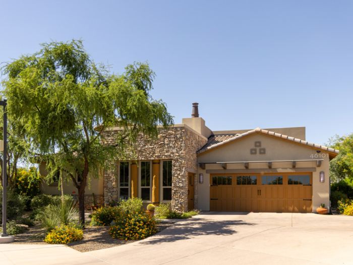 Exterior view of a residential-style senior living building