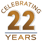Logo celebrating 22 years