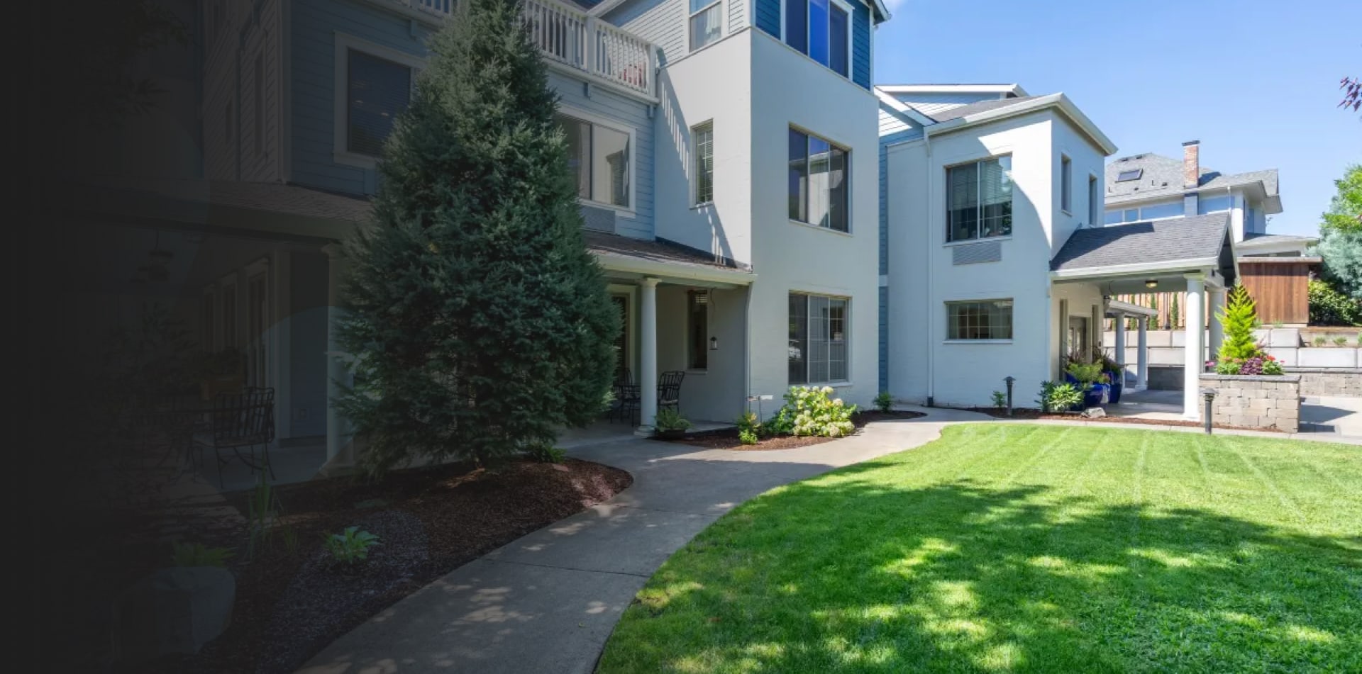 Beautiful outdoor space with well-maintained landscaping.