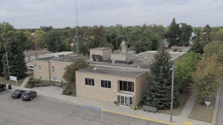 Aerial view of Cerenity Humboldt's exterior.