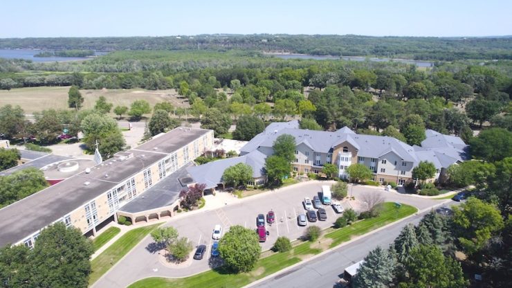 Aerial view of the Cerenity Humboldt facility and surrounding area.