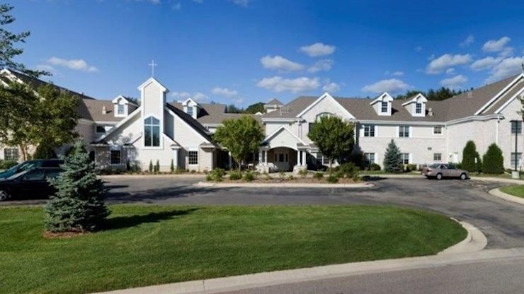 Exterior view of a senior living facility