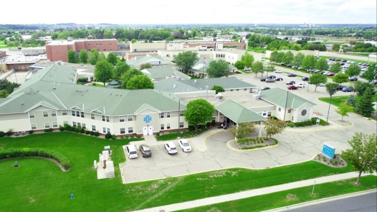 Aerial view of Cerenity Humboldt facility and grounds.
