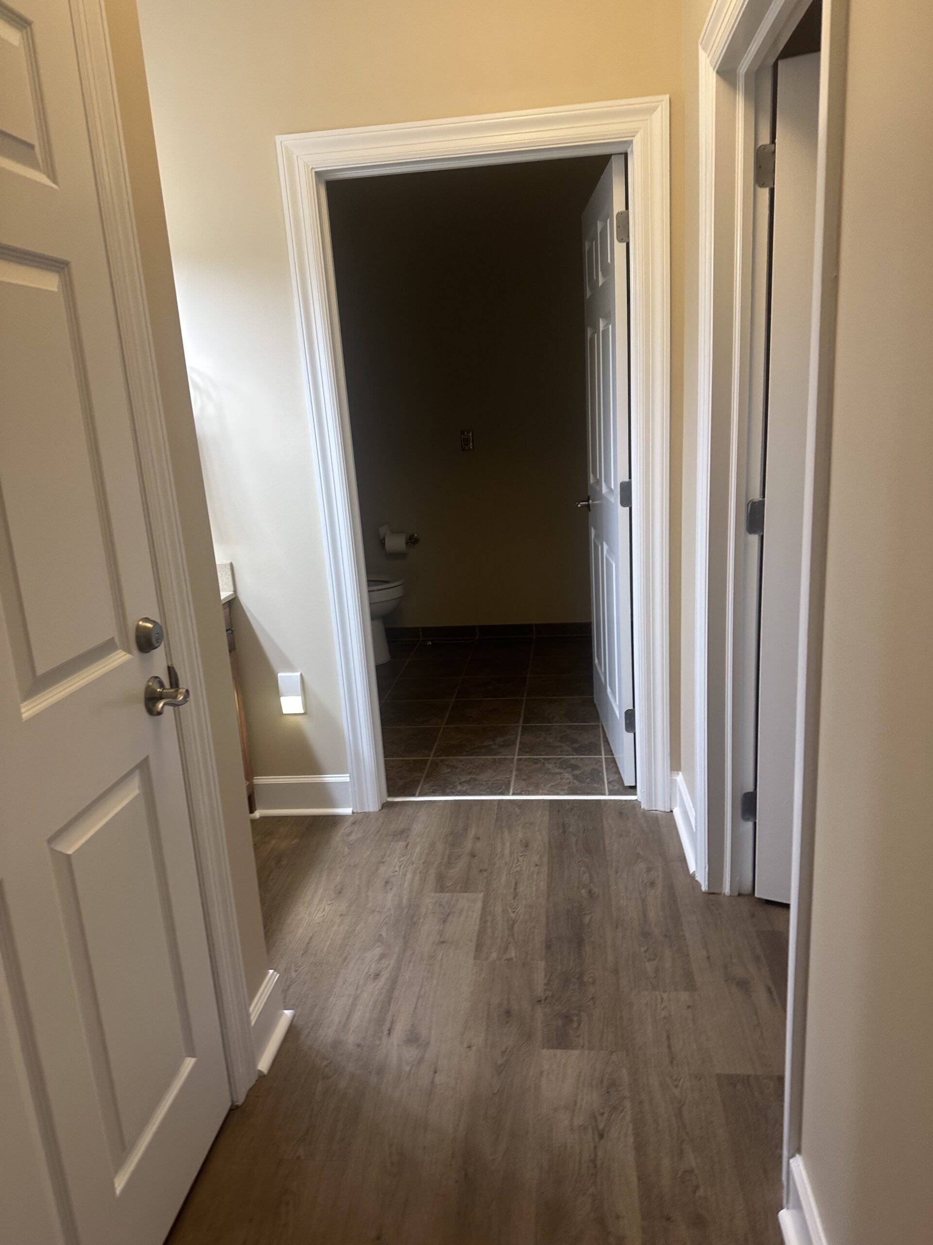 Hallway view in a senior living facility