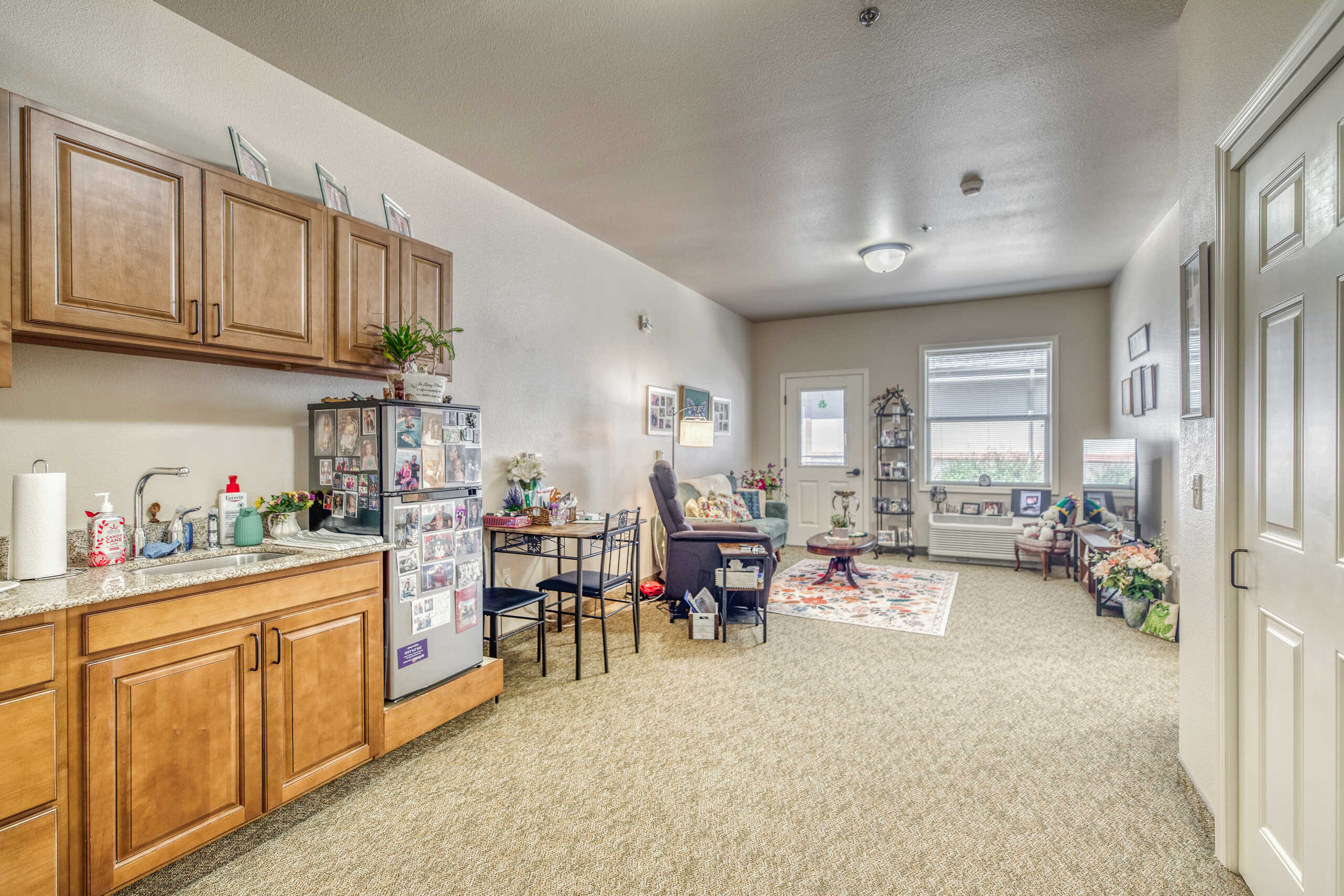 Interior view of a resident's living space