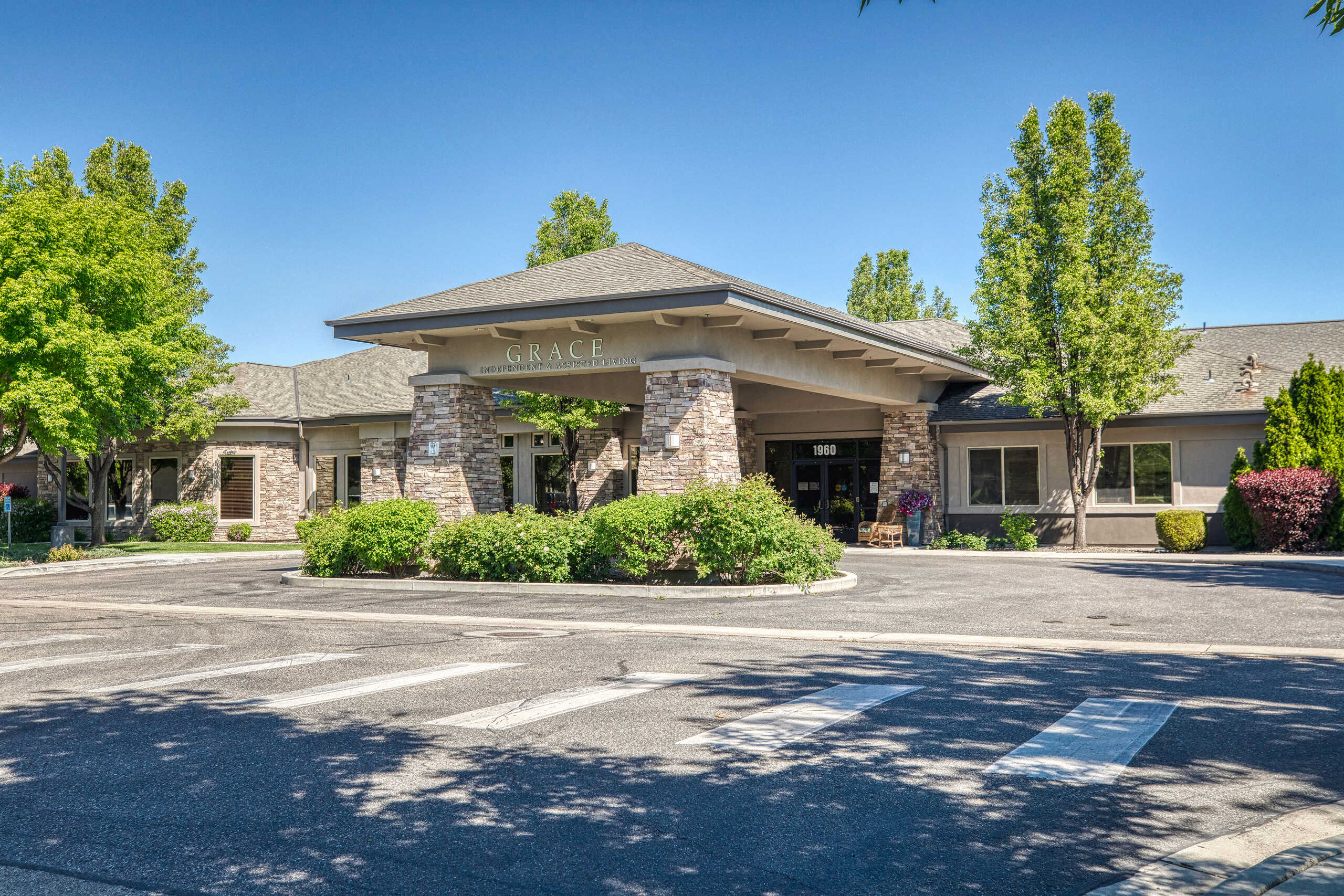 Exterior view of Grace Assisted Living facility