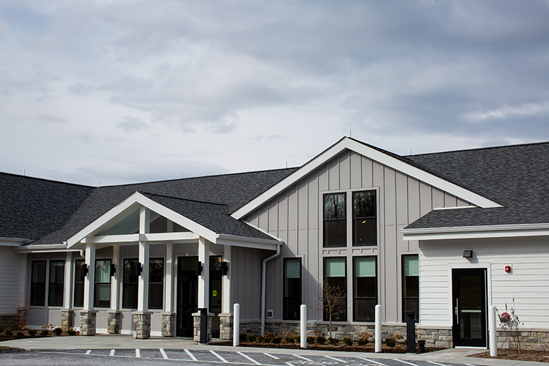 Exterior view of the facility building