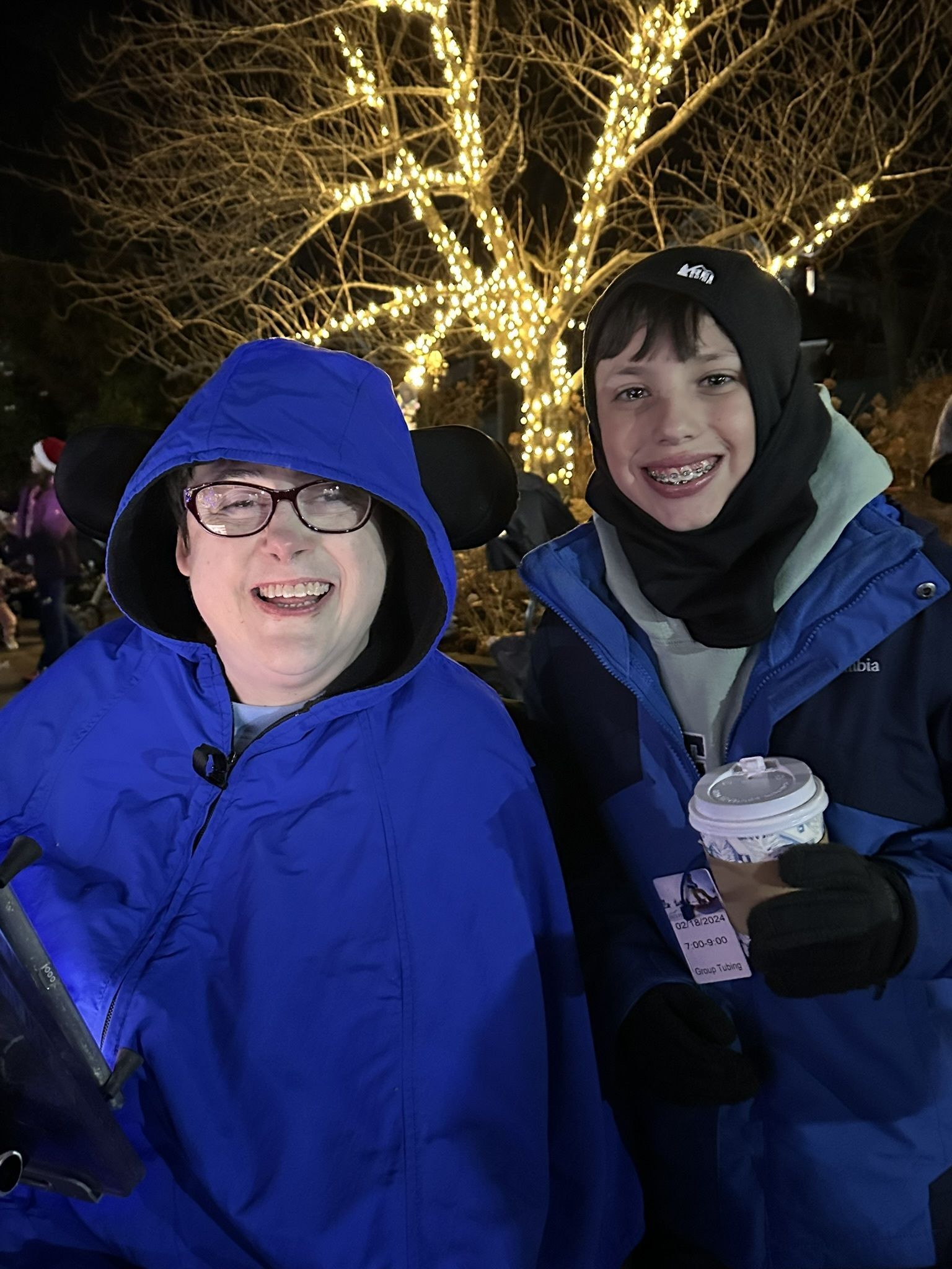 Residents enjoying a festive outdoor event together.