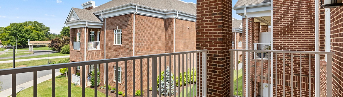 View from a balcony overlooking the facility grounds