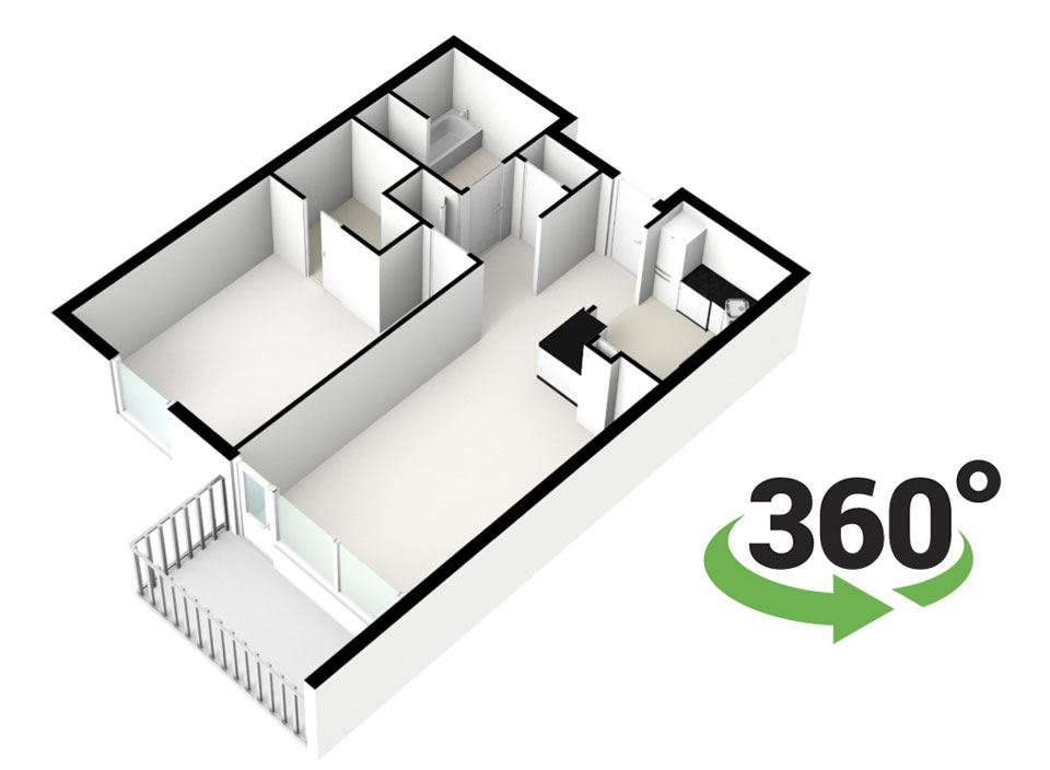 Architectural floor plan of a resident unit