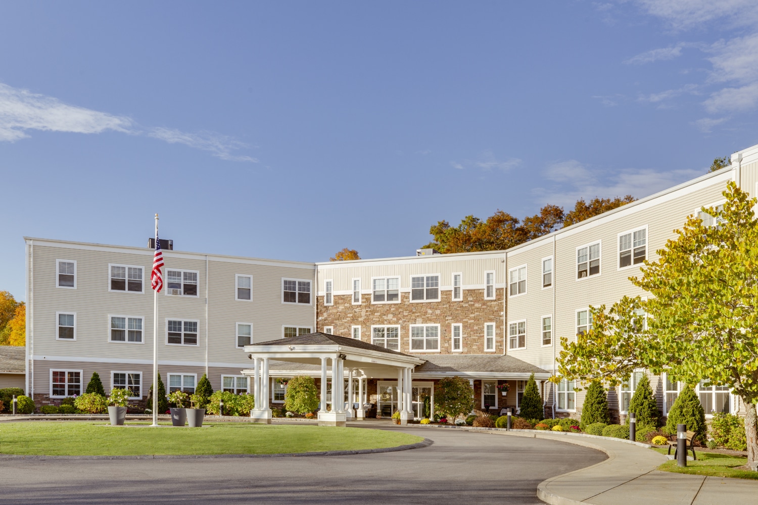 Exterior view of The Residence at Great Woods