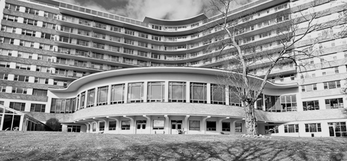 Exterior view of a senior living facility