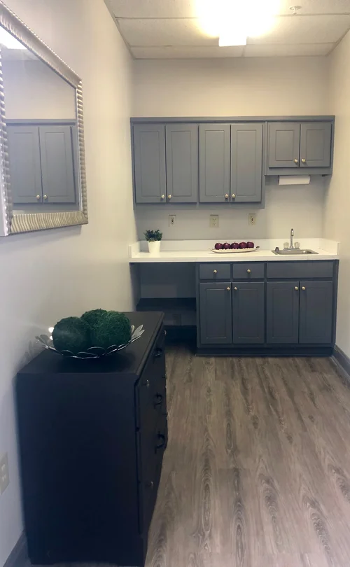 Interior view of a small kitchenette