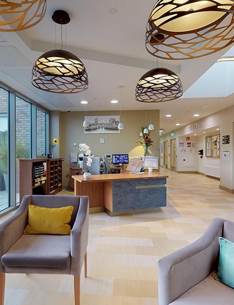 Welcoming lobby area with stylish decor