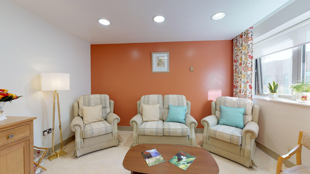 Comfortable seating area in a residential room.