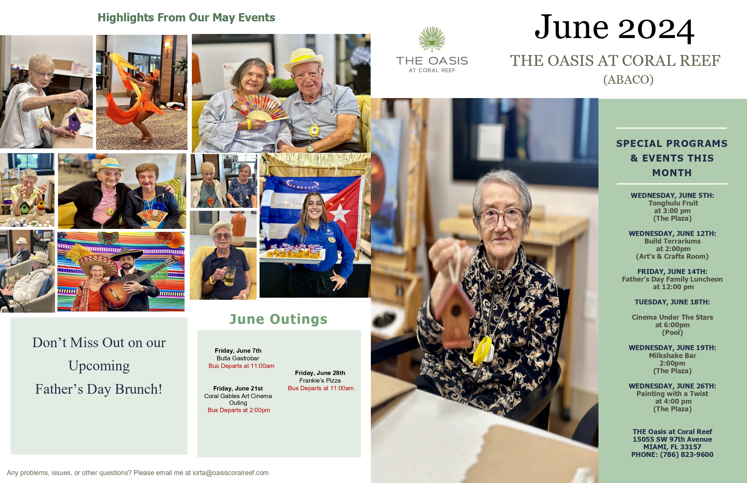 Residents engaged in crafts and activities