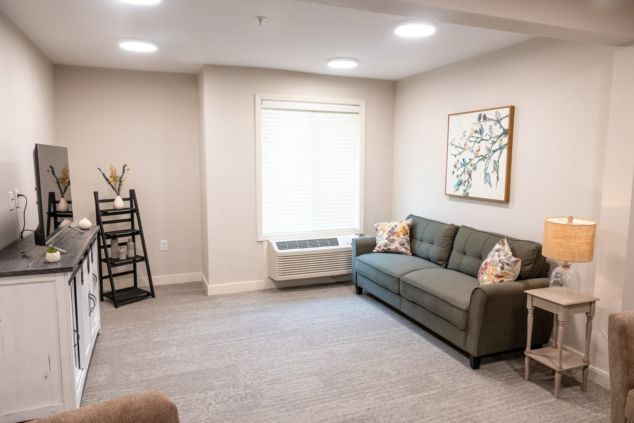 Cozy sitting area in a senior living facility