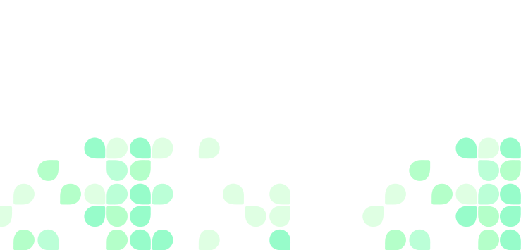Abstract floral pattern in shades of green and white