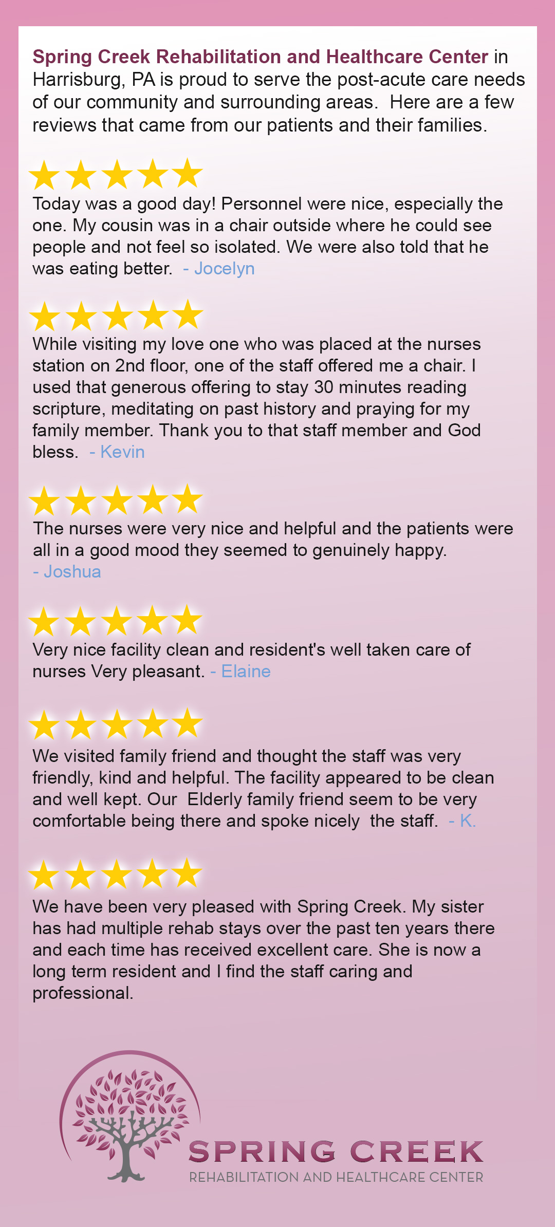 Spring Creek Rehabilitation & Health Care Center
