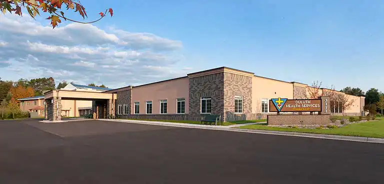 Exterior view of the Viewcrest Health Center building.
