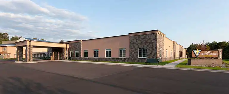 Exterior view of the health center building